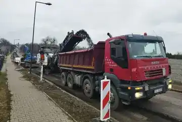 Wywrotka podczas pracy